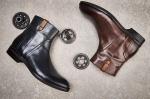 British Carved Leisure Mens Ankle Boots Pointed Toe Brogue Style Chelsea Boots