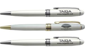 Quality Mandarin oriental hotel metal pen,exclusive gift pen in white color wholesale