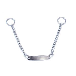 Quality Pets Choke Training Collar Metal Dog Chain With Name Tag wholesale