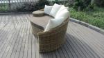 Fashion Brown Outdoor Rattan Daybed , Garden / Patio Furniture