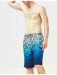 Comfortable Men's Quick Dry Beach Swim Shorts Plus Size Printed Waterproof Swim