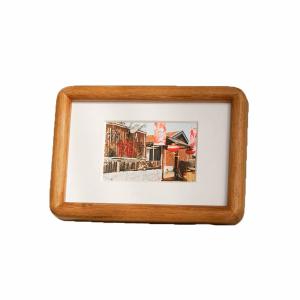 Quality Simplicity Style Small Picture Frames Natural Wooden Photo Frames Tabletop With Bracket wholesale