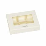 6 Cavities Beige Magnetic Chocolate Gift Packaging Boxes Food Grade