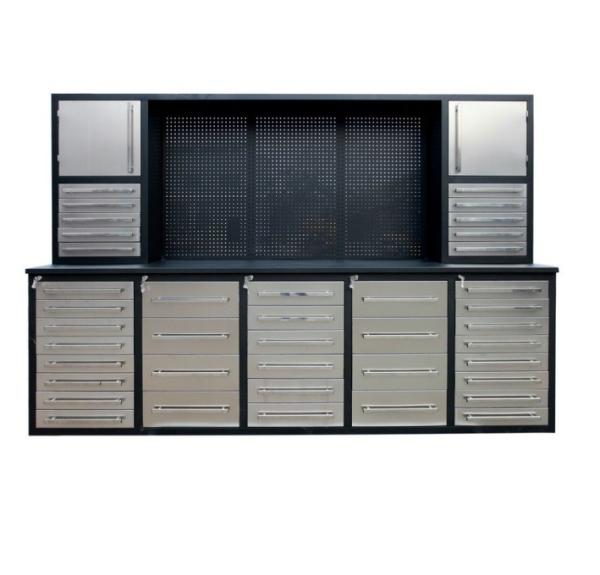 Stainless Steel 40 Drawers Tool Storage Cabinet on Wheels for Convenient Tool