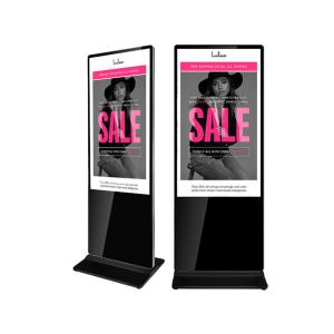 Quality 55 65 75inch Interactive Android System Vertical Floor Stand Indoor Hotel Digital Signage wholesale