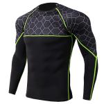 Long Sleeve Rash Guard Shirt , Loose Fit Rash Guard Refeltive Print Eco Friendly