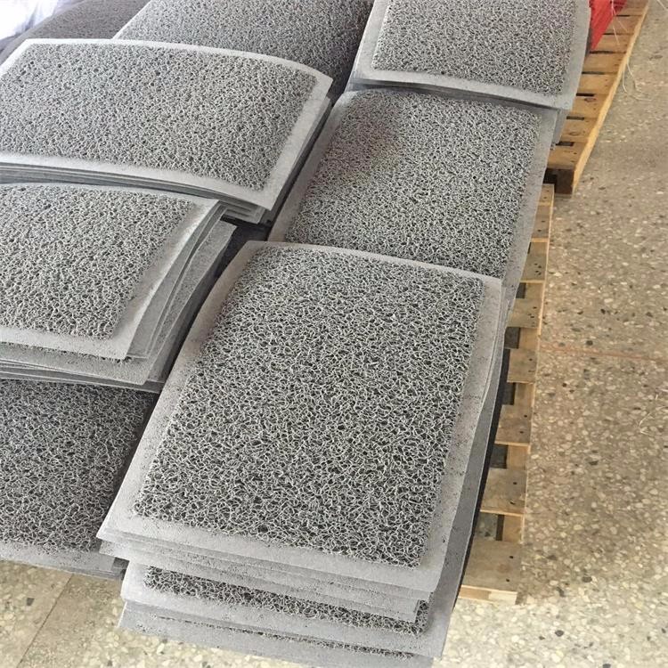Plain Coir Entrance Matting Puzzle Style PVC Material Shaggy Pattern
