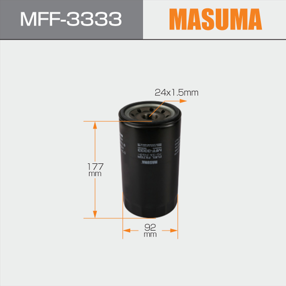 White Fuel filter for Canter 75 MFF-3333 MASUMA Auto Parts ME056280 ME056670 ME131989
