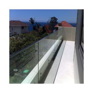 China Balcony Tempered Glass Fence Panels 12 Mm Pool Glass Railing on sale