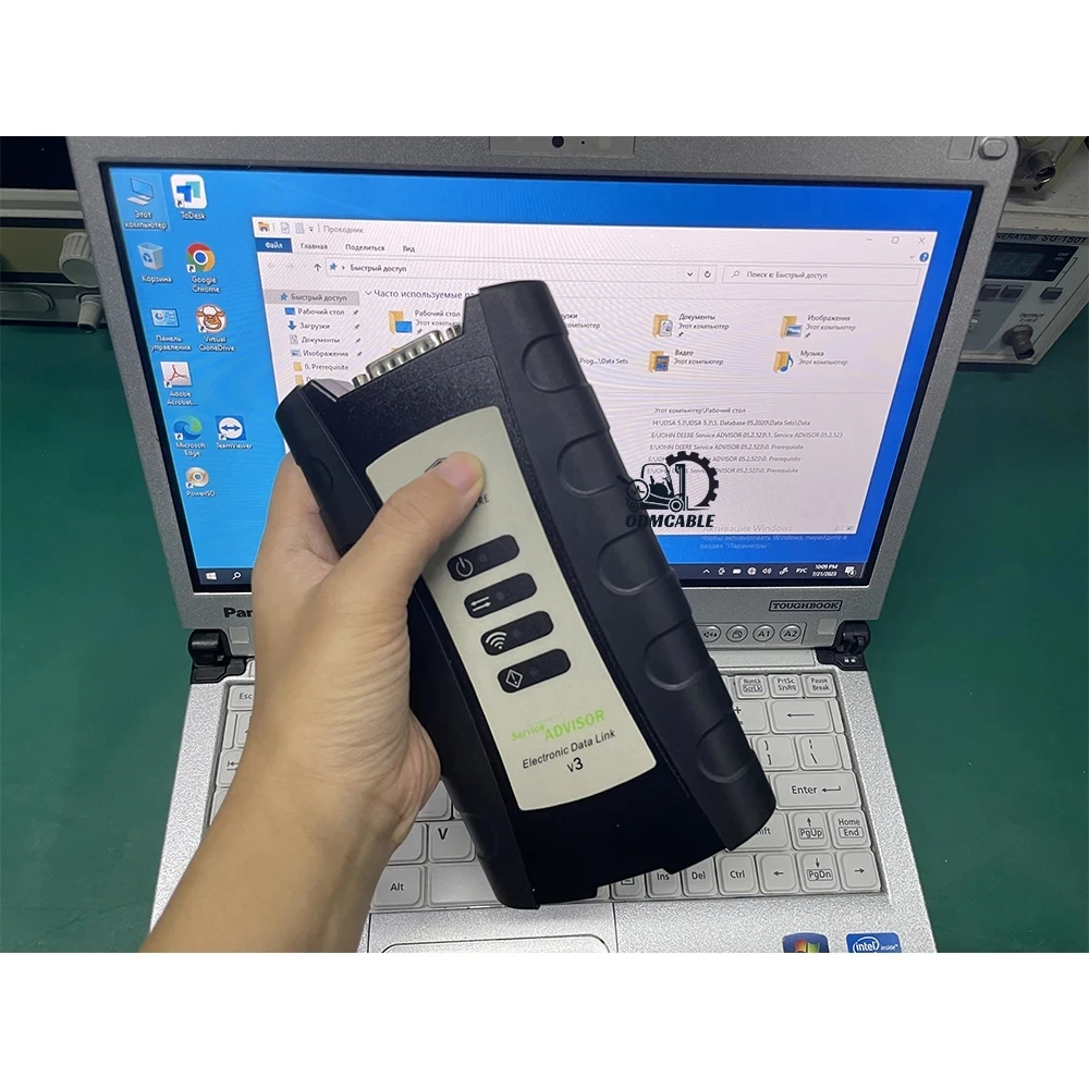 V5.3 AG&CF Agriculture Construction EDL V3 Diagnostic Kit Service Advisor F110 Tablet JOHN DEERE