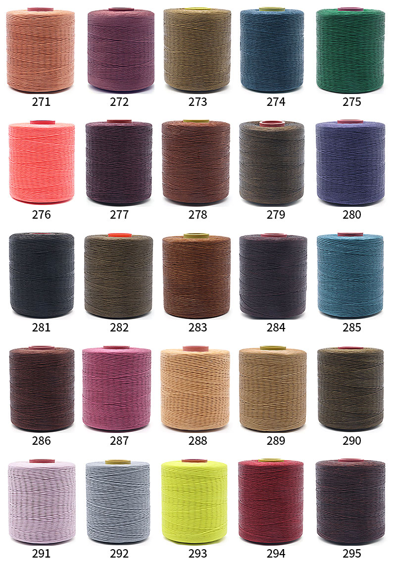 400g Polyester Wax Bonded Braided Thread for Leather Sewing Thread 250D/16 OEM/ODM Support