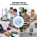 Silk Gradient PLA+ 3D Printer Filament 1.75mm, Gradient White Purple Blue 1kg