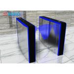 Face Recognition Flap Barrier Gates , Fingerprint Turnstile RFID Card Reader