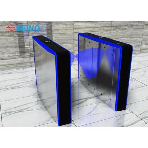 Quality Face Recognition Flap Barrier Gates , Fingerprint Turnstile RFID Card Reader wholesale