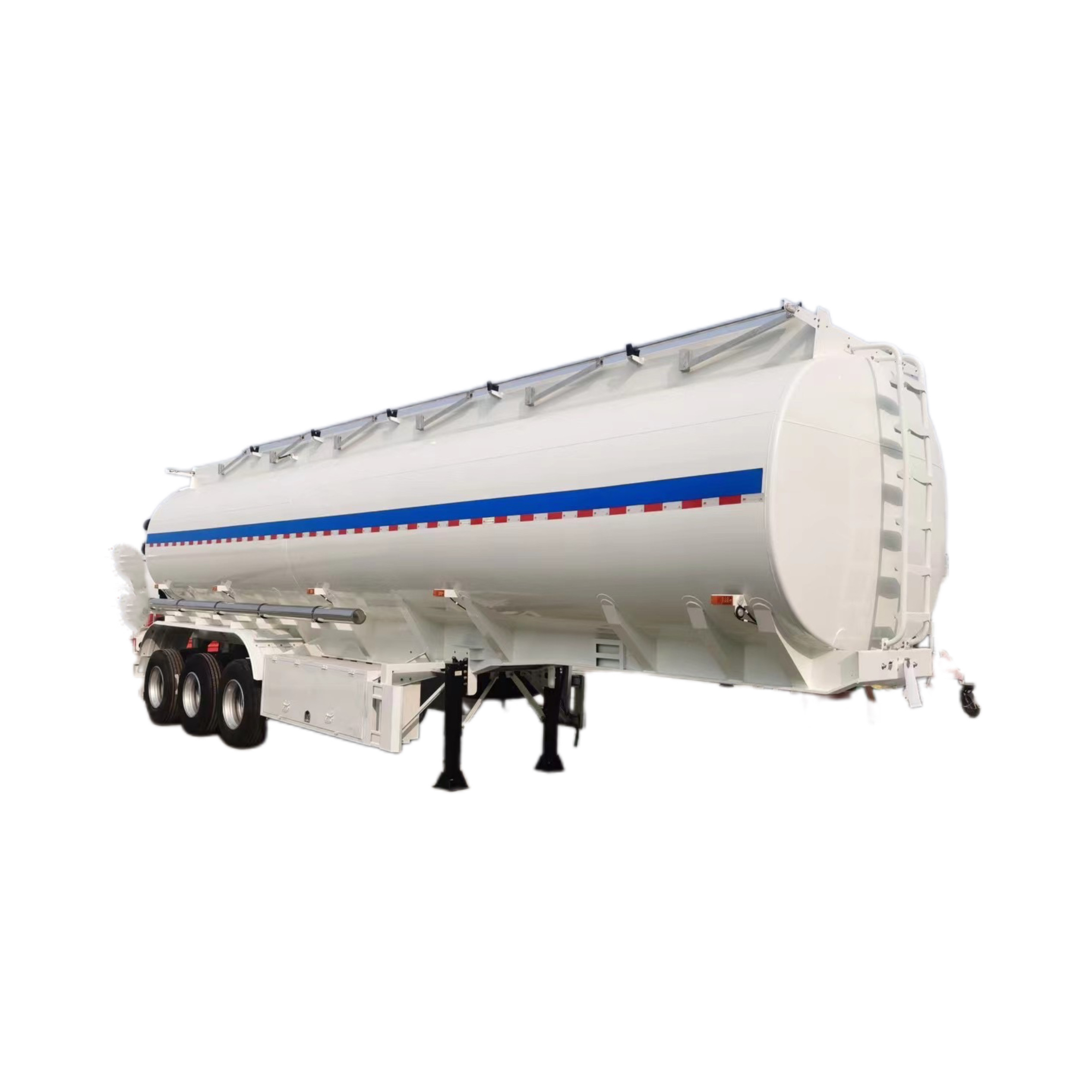 Tractor With Aluminum Alloy Fuel Tank Trailer 50cbm Fuel Tanker Truck