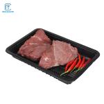 Black Eco Friendly Supermarket 15*23*4.5cm Plastic Meat Tray