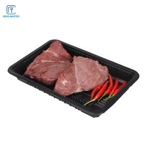 Quality Black Eco Friendly Supermarket 15*23*4.5cm Plastic Meat Tray wholesale