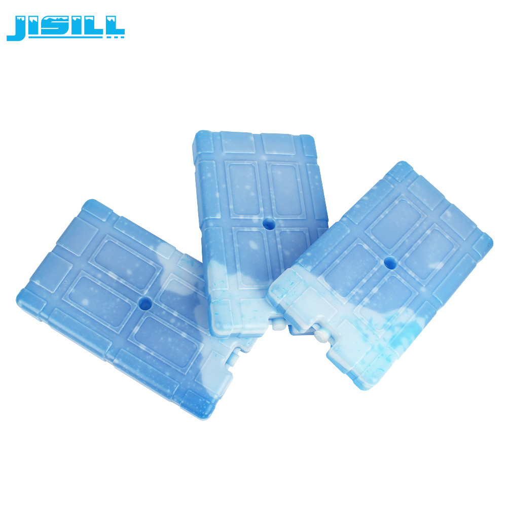 FDA Material HDPE Plastic Large Ice Eutectic Cold Plate Ice Bag With Handle