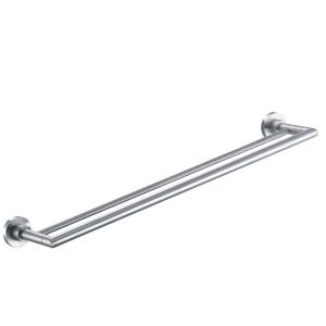 Quality Wall Mounted Kitchen Towel Rack Bathroom Double Towel Bar SUS304 Polished wholesale