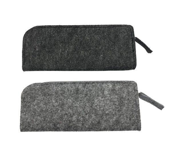 Stationery Felt Pencil Case / Large Zipper Pencil Pouch For School Eco Friendly