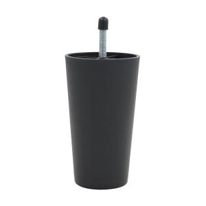Quality KR-P0148 125mm Plastic Sofa Feet Replacement , 5/16'' Screw M8 Bolt Plastic Couch Legs wholesale