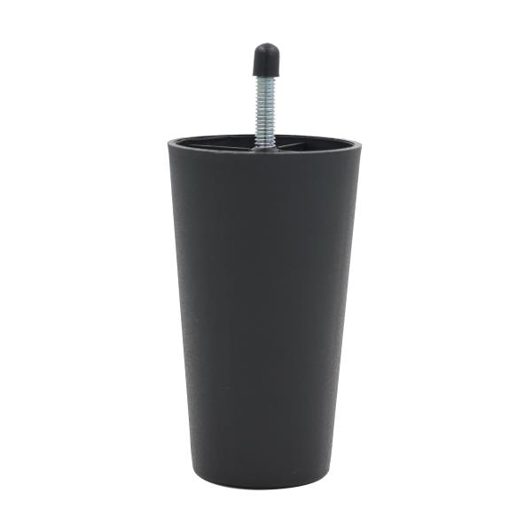 KR-P0148 125mm Plastic Sofa Feet Replacement , 5/16'' Screw M8 Bolt Plastic