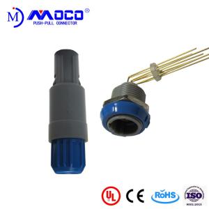 Quality Beauty Therapy Systems Plastic Push Pull Connectors With Blue Nut M14 2-14 Pin wholesale