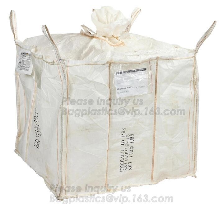 Lightly used big bag High quality pp woven jumbo bulk bag,super sacks fibc jumbo ton bag with loading and discharging sp