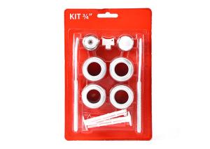 Quality HVAC Systems Aluminium Radiator Installation Kit 3/4'' 11 Sets With 2 Hangers wholesale