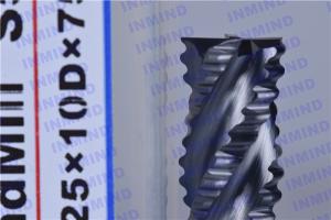 Quality HRC55 4 Flute Carbide Roughing End Mills with AlTiN / NANO Coating wholesale