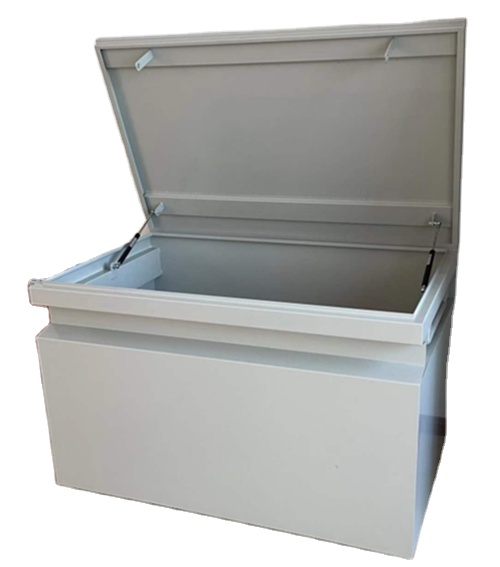 Outdoor Job Site Tool Box with Lock Steel Mechanic Job Box Heavy Duty Tool Case