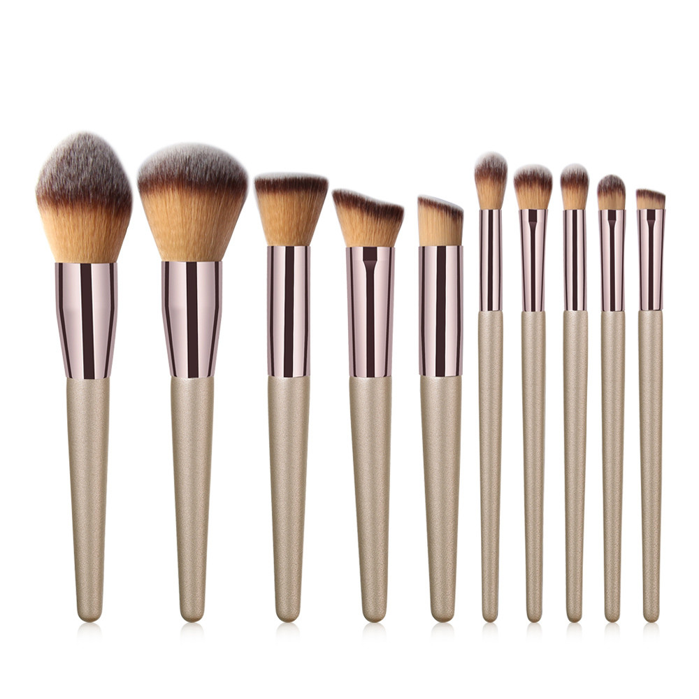 Wholesale Many Kinds of Make Up Brushes Ten Pieces One Bag for Women Make Up