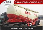 Powder material dry silo bulk cement tank trailer 45CBM bulker tanker semi