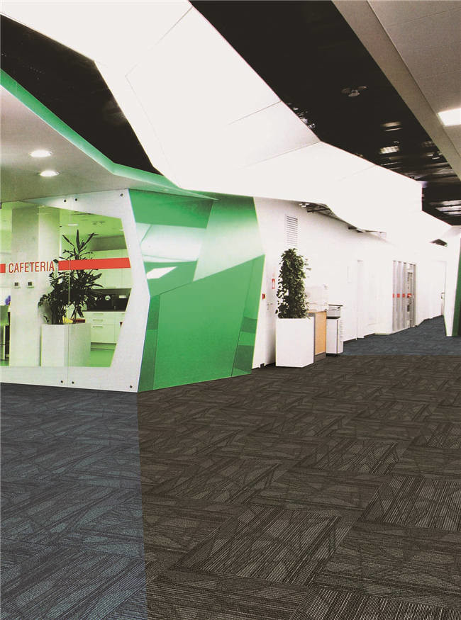 Roman - R61 Commercial Carpet Tiles Tufted Multi Level Loop Pile Construction