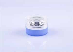 Quality Blue Acrylic Face Cream Container Cosmetic Airless Press Pump Jar Packaging 50g wholesale