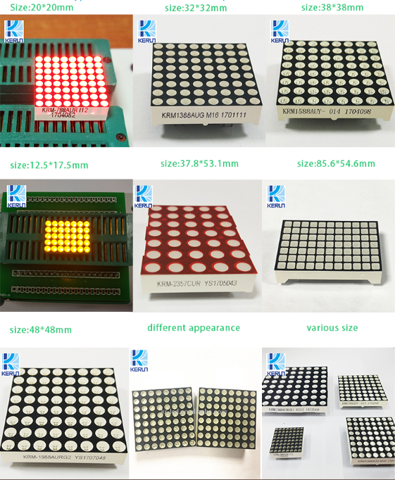 16x16 led matrix dot display