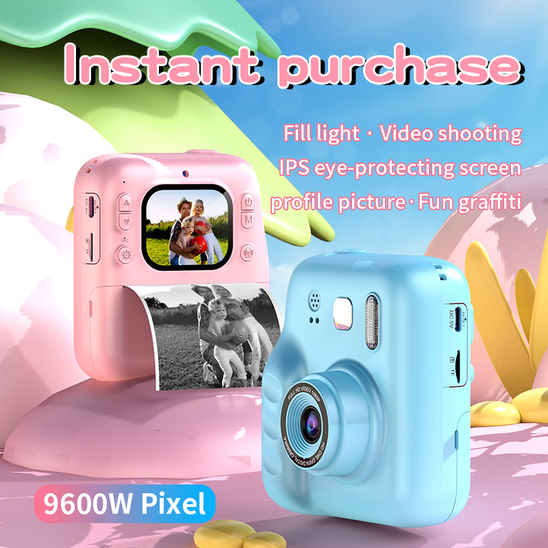 2.0-inch LPS Children's Printing Camera 1080P Video Y300H Wirelessly Thermal Printer
