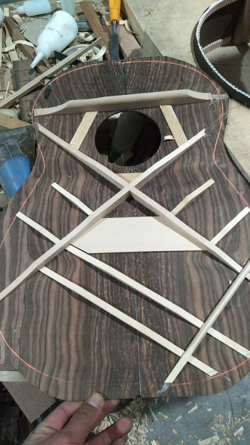 AAAA handmade all Solid ebony wood single cut guitar 14 frets imported wood armrest GA acoustic electric guitar
