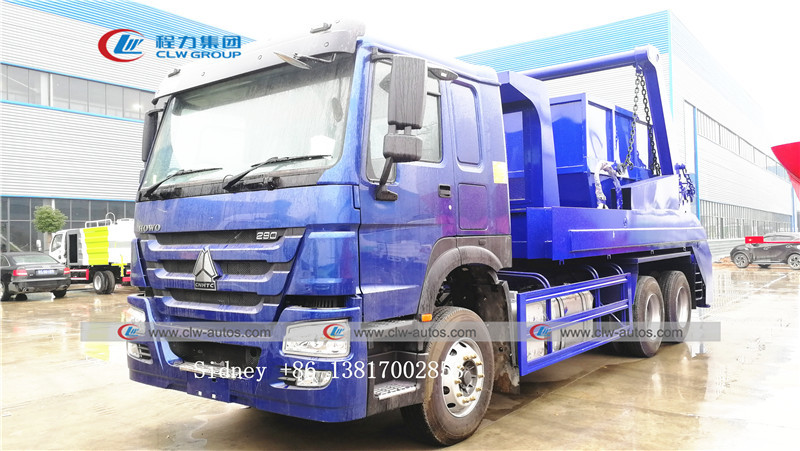 12cbm Sinotruk HOWO 6X4 Swing Arm Garbage Truck