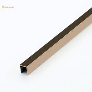 Quality Rose Polished Finished Stainless Steel Tile Trim Metal U Profiles wholesale