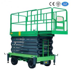 Quality 500Kg Loading Capacity Hydraulic Lift Platform 12m Height Mobile Scissor Elevating Lift wholesale