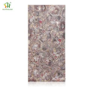 Quality Lightweight Marble Effect Wall Panel 1220x2440mm Acrylic Waterproof Panels wholesale