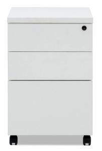 Quality Gray h60mm Steel Office Furniture 3 Drawer File Cabinet With Wheels wholesale