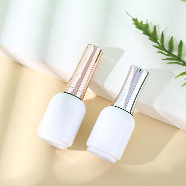 Glass Uv Gel Nail Polish Bottle with Silver Gold Cap 7ml 9ml 11ml 12ml 15ml