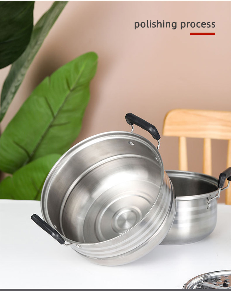Quality Kitchen Cookware Set American Style Cooking Pot Sets 410 Stainless Steel Pots