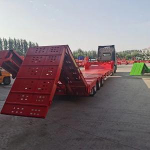 Quality 3 Axles Gooseneck Lowboy/Low Bed/Lowbed Utility Flated Heavy Truck Tractor Semi Trailer wholesale