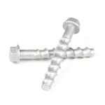 Steel M12 100mm Self Drilling Anchor Metal Bolt Screws for Concrete Wall Light