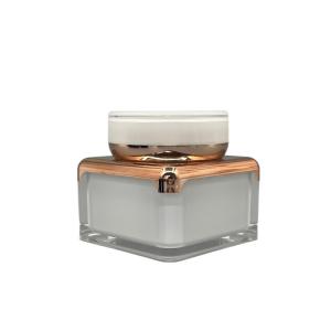 Quality Square type round edge design Acrylic cream jar 30g, 50g XY2202 wholesale