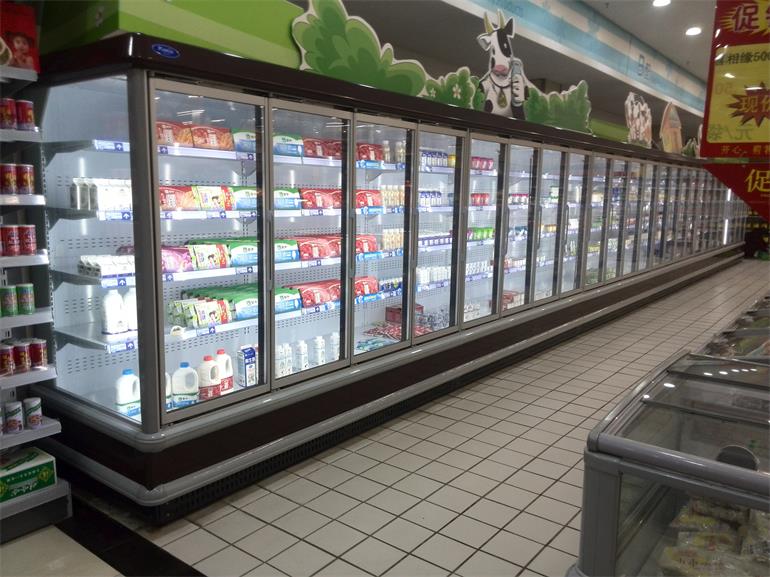 Energy Saving Multideck Display Fridge Automatic Defrosting For Keeping Fresh