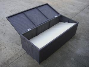 Quality All Weather Resin Wicker Storage Box For Outdoor Garden / Patio wholesale